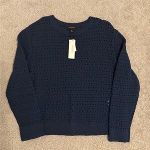 Banana Republic Women’s Navy Crochet Sweater
